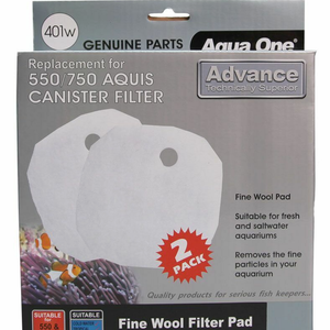 Aqua One Aquis Advance 550/750 Wool Pad (2pk) 401w (25401w)