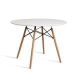 Artiss Replica Eames 4 Seater 100cm White Round Dining Table