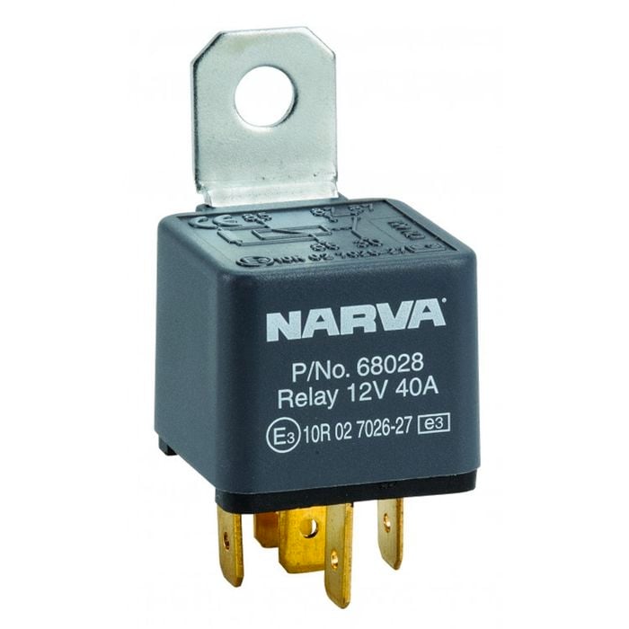 Narva 12V 5 Pin 40A Relay With Resistor