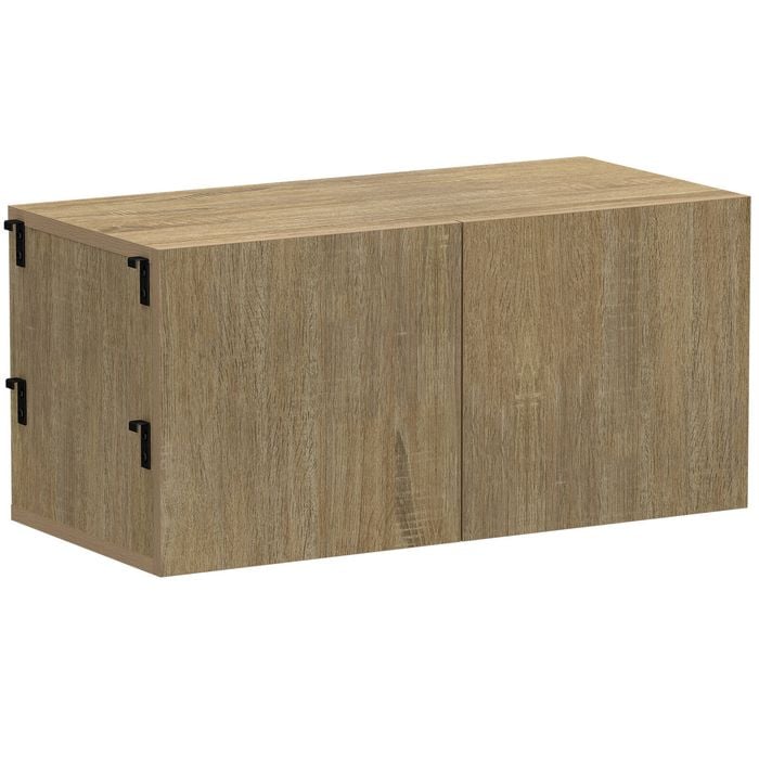 Flexi Storage Studio Oak Silhouette Small 2 Door Cabinet