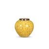SOGA 21x22cm Floral Ceramic Vase – Yellow