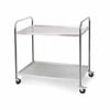 SOGA 2 Tier 81x46x85cm Stainless Steel Kitchen Trolley