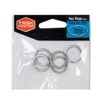Taskmaster 20mm Stainless Steel Key Ring - 5 Pack