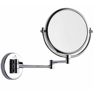 Dolphy 5x & 1x Wall Mounted Magnifying Makeup Mirror - Solid Brass