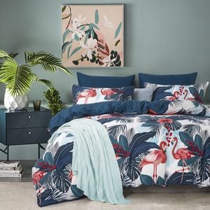 Flamingo Tropical Quilt Cover Set( Single size )