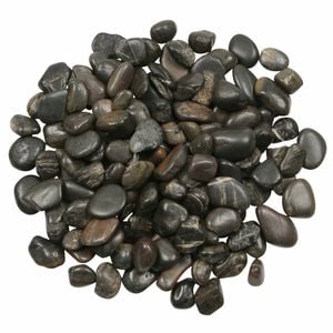 Tuscan Path 15-20mm 10kg Polished Black Pebbles