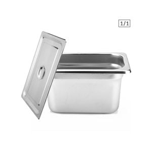 SOGA 1/1 GN Pan 20cm With Lid – Stainless Steel