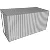 Build-a-Shed 1.5 x 3.7 x 2m Single Sliding Door Skillion Shed - Zinc