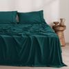 Dreamaker Superfine Washed Microfibre Sheet Set Teal Queen Bed