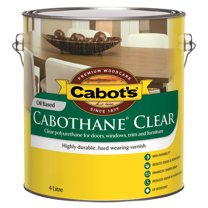 Cabot's 4L Satin Oil Based Cabothane Clear