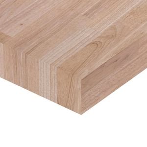 Kaboodle 36mm Square Edge Hevea Timber Benchtop - 2400 x 600mm
