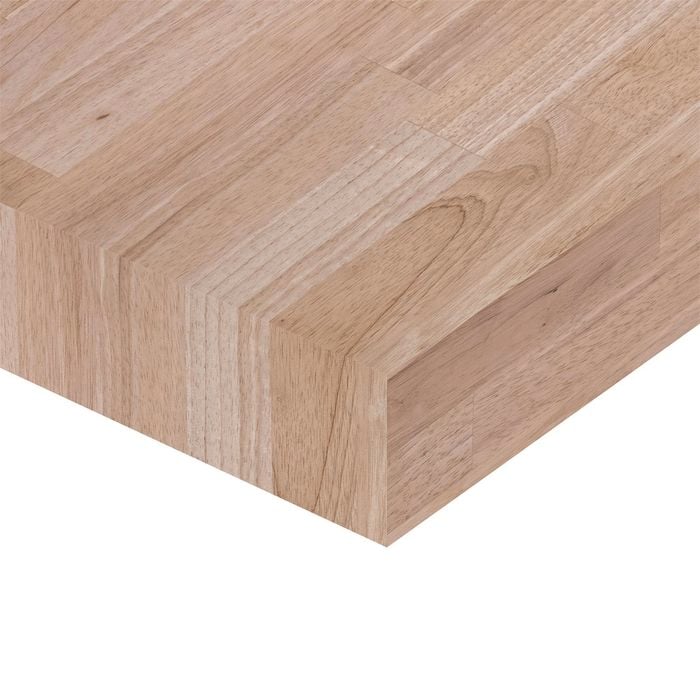 Kaboodle 36mm Square Edge Hevea Timber Benchtop - 2400 x 600mm