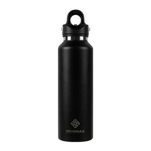 Revomax 592ml / 20oz Twist-free 316 Stainless Steel Insulated Bottle – Onyx Black