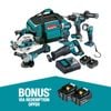 Makita 18V Brushless 6 Piece Combo Kit DLX6108TX1