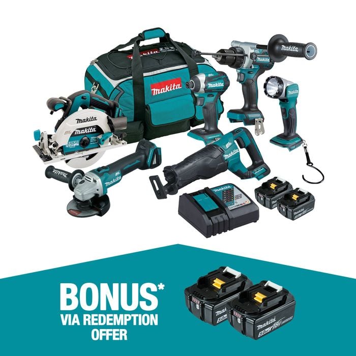 Makita 18V Brushless 6 Piece Combo Kit DLX6108TX1