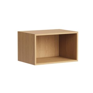 Kaboodle 400-499mm Oak Latte Customisable Deep Slimline Open Shelf