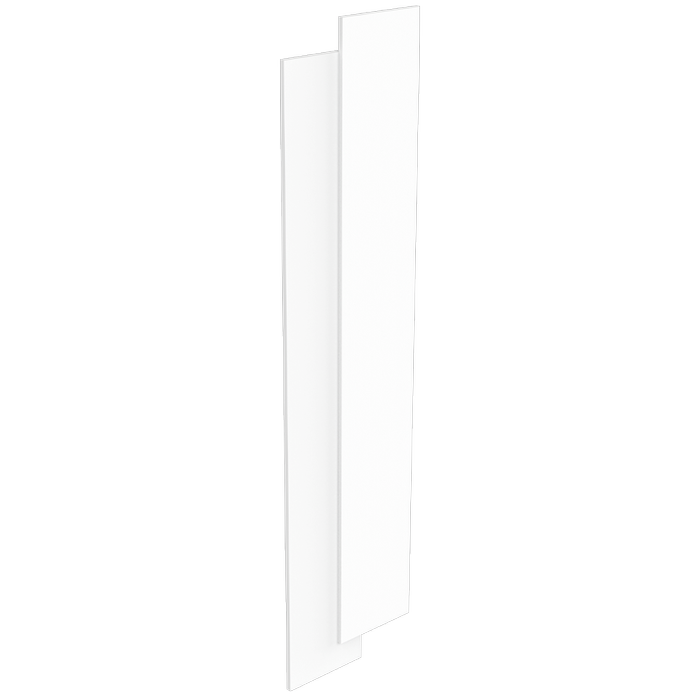 Lugna 2048 x 300 x 16mm White End Panel 2 Pack