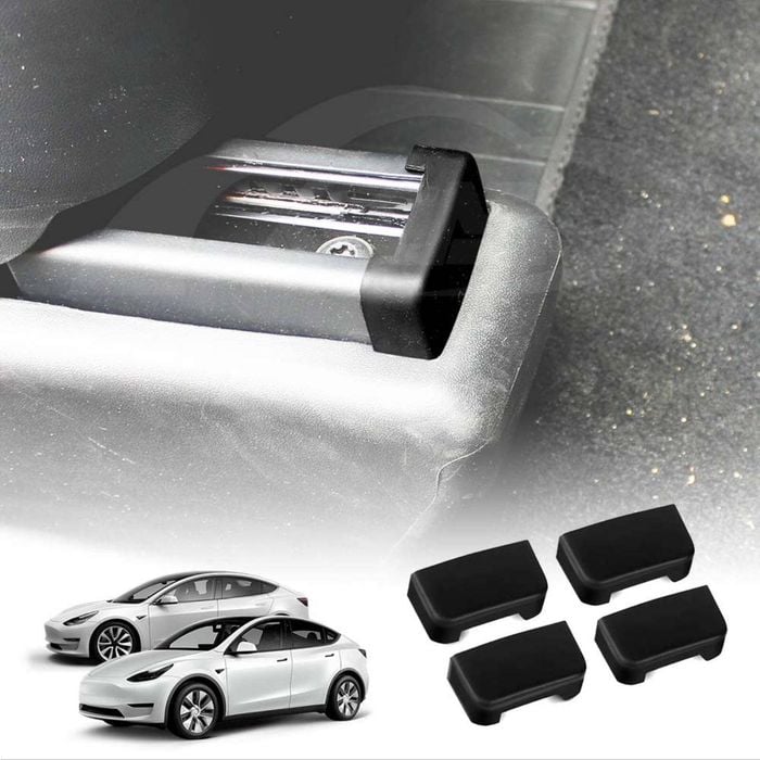Seat Rail Cap for Tesla Model 3 2017-2023 and Model Y 2021-2024 Slide Anti-collision Rubber