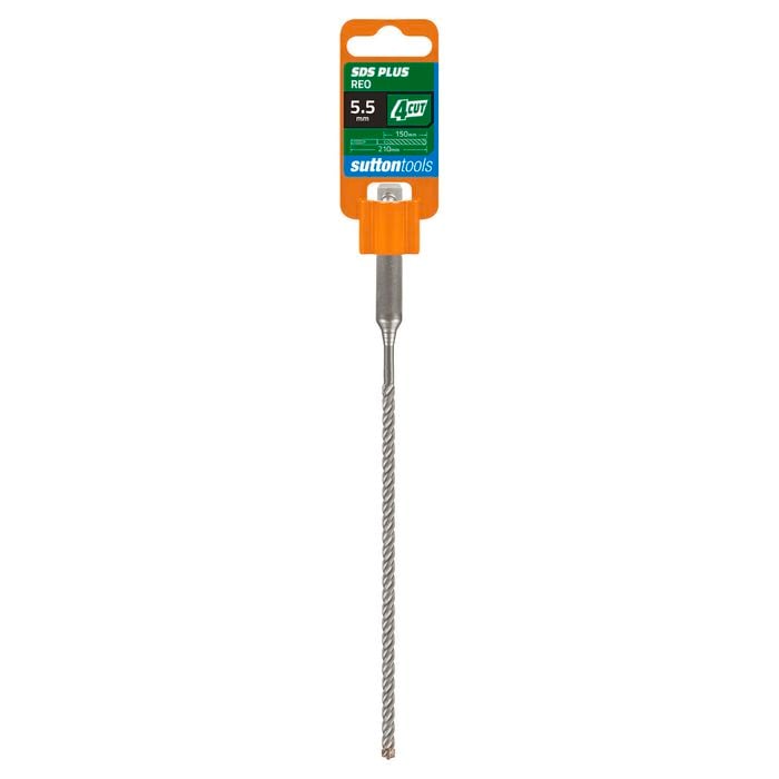 Sutton Tools 5.5 x 210mm 4 Cut SDS Plus Masonry Drill Bit