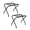Harbour Housewares Folding Metal Luggage Racks - Pack of 2