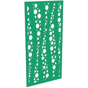 ProtectorAl 300-1200w x 1201-2400h Light Green/Gloss White Bubbles Unframed Composite Deco Panel