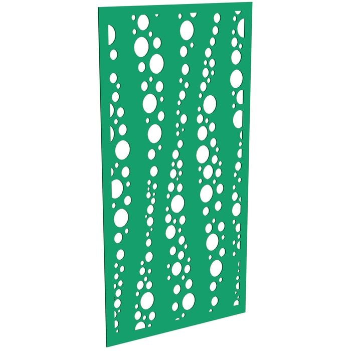ProtectorAl 300-1200w x 1201-2400h Light Green/Gloss White Bubbles Unframed Composite Deco Panel