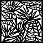 Matrix 580 x 580mm Charcoal Strelitzia Wall Art
