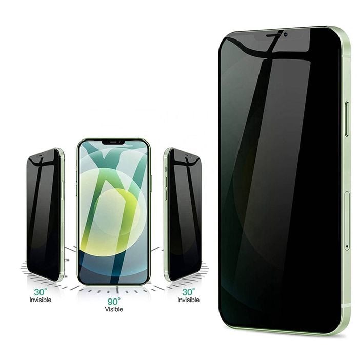 Nuglas 2xscreen Protector Flat Clear Privacy Tempered Glass For Iphone 12 Mini