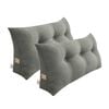 SOGA 2x 100cm Light Grey Wedge Bed Pillows