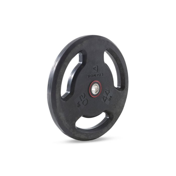 Decathlon - Rubber Weight Disc With Handles 28Mm 20Kg - 20 Kg