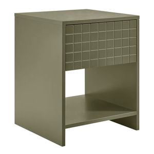 Astin Sinclair 400 x 400 x 500mm Olive Grid Bedside Table