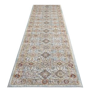 Asher Country Rug Light Blue - 80 X 300 Cm