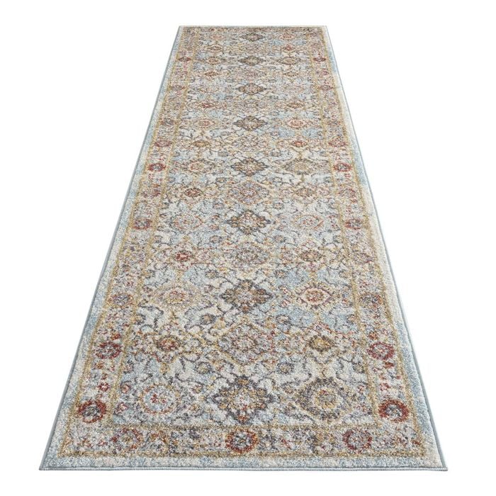 Asher Country Rug Light Blue - 80 X 300 Cm