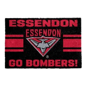 AFL 60 x 40cm Essendon Coir & PVC Doormat - Single
