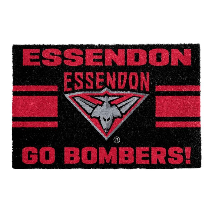 AFL 60 x 40cm Essendon Coir & PVC Doormat - Single