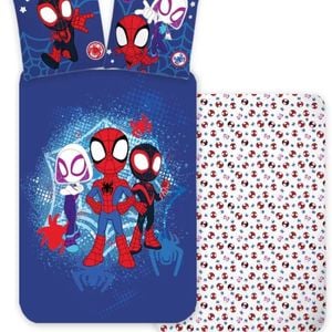 Marvel Spidey Trio Kids Quilt Cover Set - Toddler Bed Size