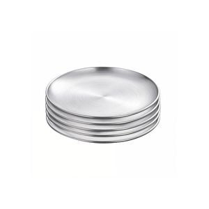 SOGA 14cm Premium Silver Grilling Plate Durable Heat Resistant Perfect for BBQs and Outdoor Cooking Kitchen Essential