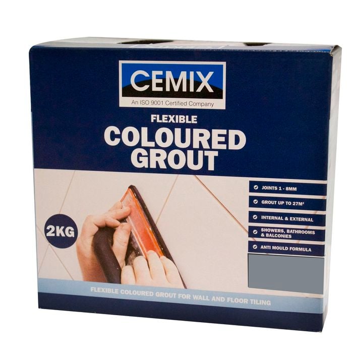 Cemix 2kg Mid Grey Ultrafine Tile Grout