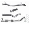 Ignite Exhausts Turbo Back For Toyota Landcruiser 79 Series V8 D/cab 3" Cat & Hotdog Raw Aluminised Steel