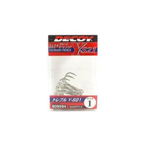 Decoy YS21 Standard High Performance Treble Fishing Hook 1