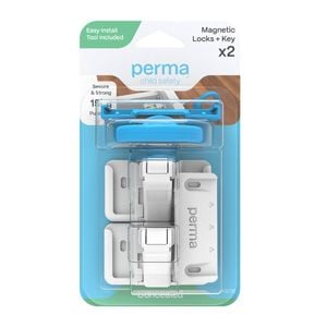 Perma Child Safety Magnetic Locks & Key - 2 Pack