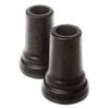 Crutch Tips 17mm Ferrules - Durable Walking Stick & Crutch Tips For Safe Support - Black