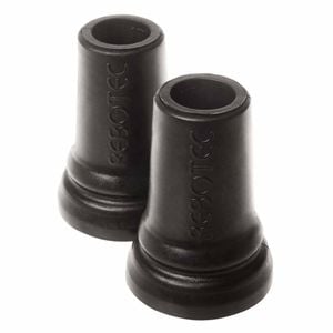 Crutch Tips 17mm Ferrules - Durable Walking Stick & Crutch Tips For Safe Support - Black