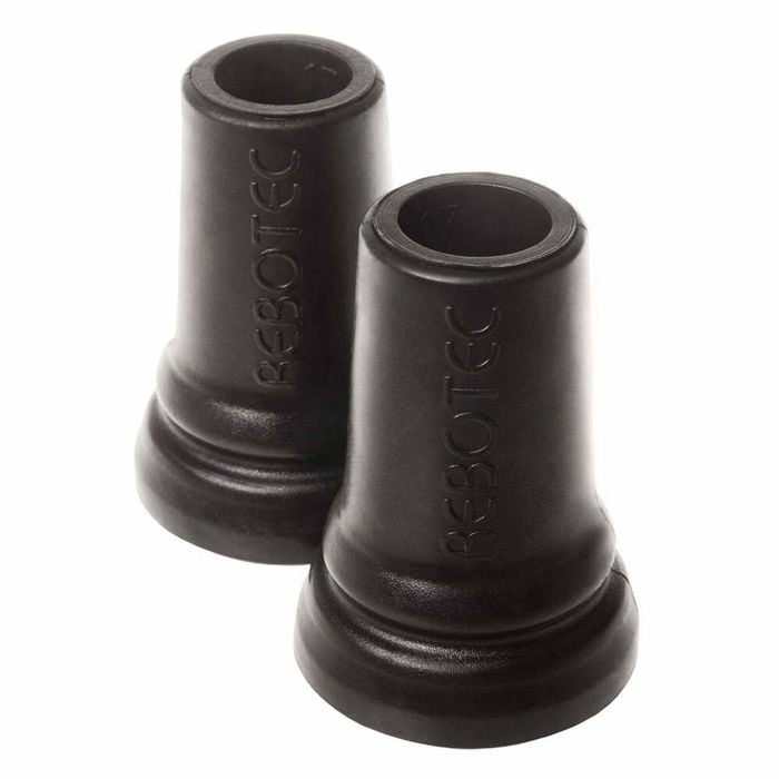 Crutch Tips 17mm Ferrules - Durable Walking Stick & Crutch Tips For Safe Support - Black