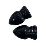 Windoware 16mm Black Curtain Rod Acorn Finial - 2 Pack