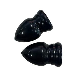 Windoware 16mm Black Curtain Rod Acorn Finial - 2 Pack