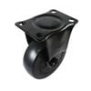 Easyroll 100mm Black PVC Fixed Castor