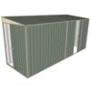 Build-a-Shed 1.5 x 4.5 x 2m Sliding Door Tunnel Shed with 1 Sliding Side Door - Green