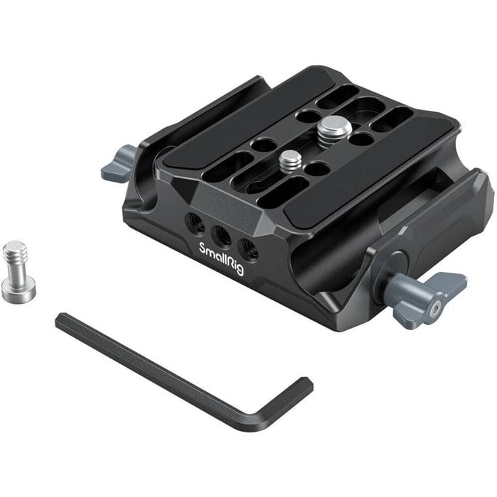 SmallRig Universal LWS Baseplate with Dual 15mm Rod Clamp