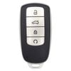 Key Zone Replacement Car Key Sleeve to suit Chery Omoda 5 - Leather-Like Black/Silver